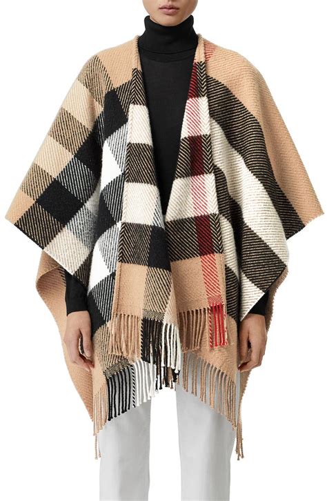 burberry cao|Burberry cashmere cape coat.